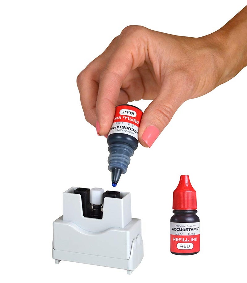 ACCUSTAMP2 035539 Pre-Inked Shutter Stamp VOID  Red/Blue Ink  1 Count - Image 5